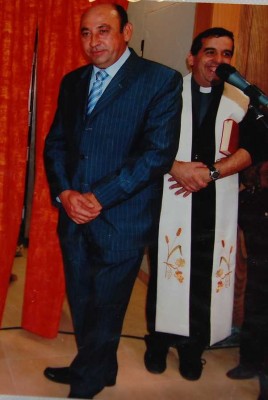 el alcalde y el cura (genehmigtes Privatfoto) - Bürgermeister (Francesc Jaume Pascal ) und Pastor