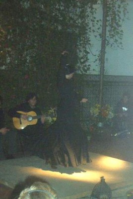 Flamenco-Abend in Sevilla (leider schlechte Fotoqualität)