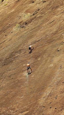 Kletterer am Zuckerhut