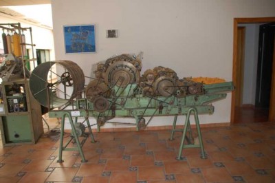 Alte Maschine zur Textilherstellung