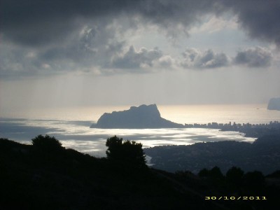 Calpe vom Cumbre del Sol aus