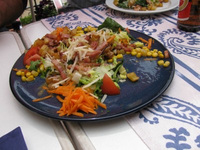 IMG_0548.JPG (4.41 MiB) 3714 mal betrachtet Ensalada tibia con beicon, nueces, parmesano, picatostes y aliña tibio