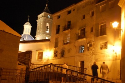 Iglesia del Salvador bei Nacht