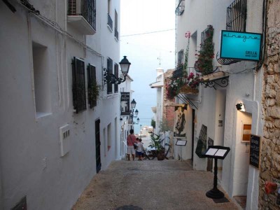 Gasse, in der das Restaurant "El Negre" liegt.
