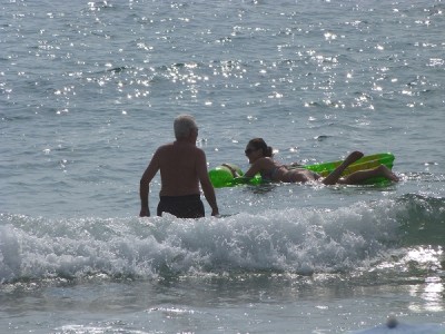 das Wasser ist noch herrlich warm