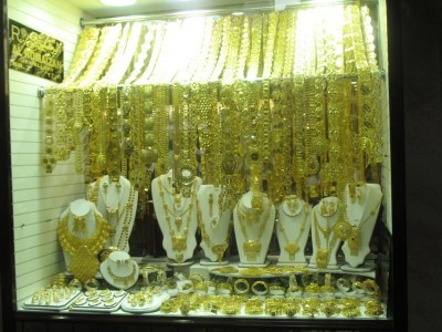 Auslage in dem Gold-Souk