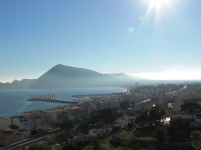 Fast alleine genossen wir die Aussicht über Altea.