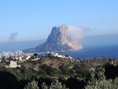 ... und der Peñon de Ifach trug eine Wolkenhaube.