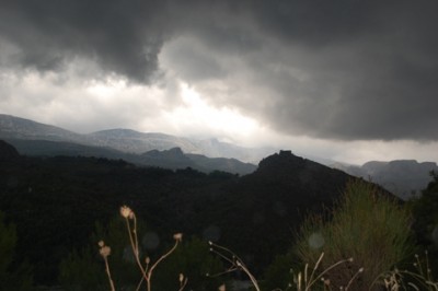 ....und steigerte sich zum Unwetter