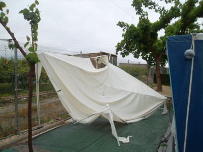 Ein Pavillon den man zu faul war abzubauen