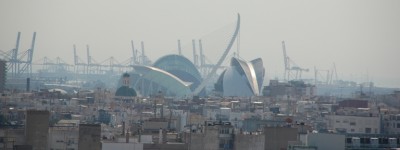 Panoramablick vom Miguelete auf die Ciudad de las Artes y las Ciencias