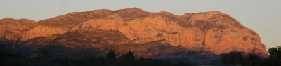 Montgó (753 m) heute Abend