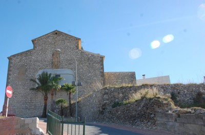 Rückwärtige Fassade der Kirche
