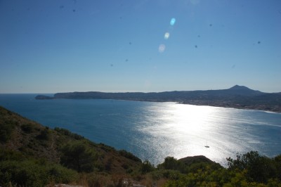 Am Ende der Bucht liegt die Isla Portitxol