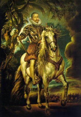Francisco Goméz de Sandoval y Rojas, Herzog von Lerma (Gemälde von Peter Paul Rubens, 1603, Museo del Prado)<br />Aufgrund seines Alters ist das Foto gemeinfrei.