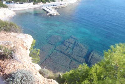 Cala Advocat von Küstenwanderweg aus gesehen