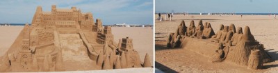 2 Sandburgen 1.jpg (54.42 KiB) 9142 mal betrachtet Sandburgen: Links eine echte, rechts "das letzte Abendmahl"
