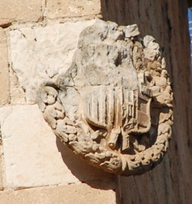 Wappen der Adelsfamilie Dos Aguas am Palacio del Marqués de Dos Aguas<br />Escudo del marquesado de Dos Aguas