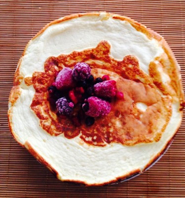 Quark-Pancake mit Beeren