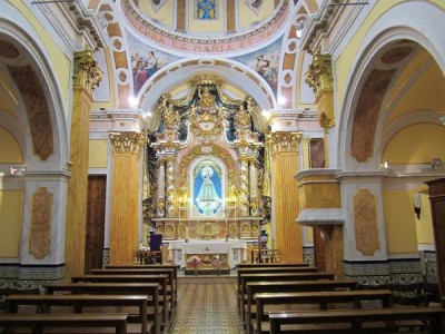 Kirchenschiff der Ermita Virgen de la Salud (Foto Josefine)