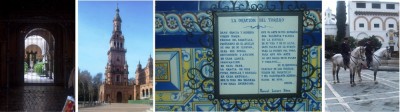 Patio-Plaza de España-Das Gebet des Toreros-berittene Polizei