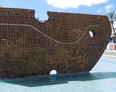 Monumento al Pescador des Alicantiners Arcadi Blasco (1990)<br />Foto: sol (2016)