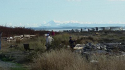 Heute konnte man den Mt. Baker in USA gut sehen.