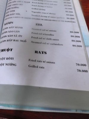 DSCN8121 Ratten.JPG (30.33 KiB) 3397 mal betrachtet Schon in Vietnam hat es mit Ratten, Schlangen und anderem "Ungetier" auf der Speisekarte<br /> begonnen
