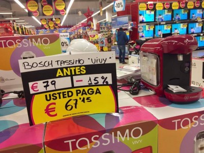 Im Dezember beim Eroski-Ausverkauf im CC Ondara.