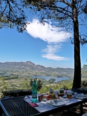 tolle Aussicht auf den Stausee