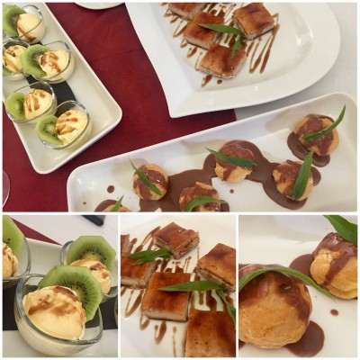 DNKU0452.jpg (166.49 KiB) 1720 mal betrachtet Zum Abschluss Kaffee mit Profiteroles, Mandelkuchen und Vanille-Eis.