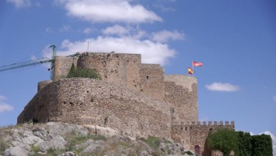 Und werden vom Castillo de Consuegra begrüsst.