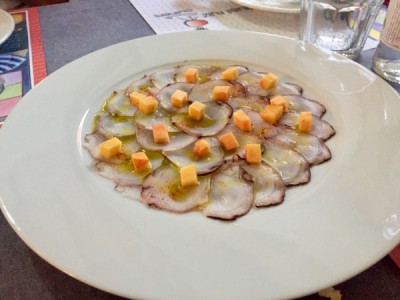 Sashimi de pulpo