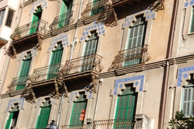 &quot;Persianas&quot; an einem mallorqinischem Stadthaus