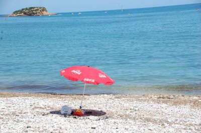 Einsamer Strand in Altea.