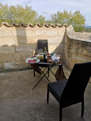 Deshalb waren wir froh, ein Apartment mit einer kleinen Dachterrasse gebucht zu haben.