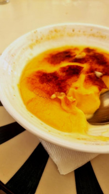 als Nachspeise &quot;Crema Catalana&quot;