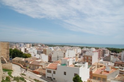 Blick vom Castillo, von dem nur noch die Grundmauern vorhanden sind<br />Foto © Oliva B. / Elke