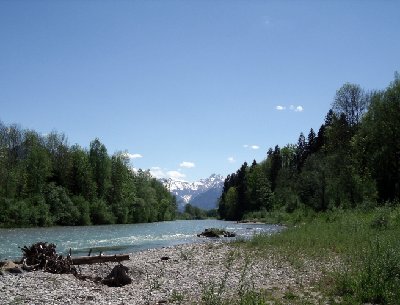 die Iller bei Oberstorf