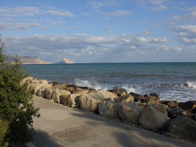 Statt der Nachspeise hab ich noch einen Blick auf's Meer genommen